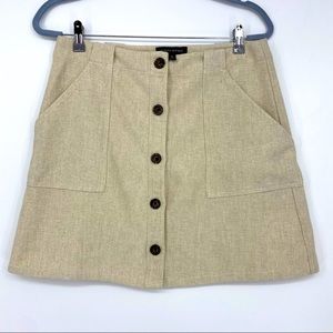 Banana Republic Tan Tweed Skirt Size 10